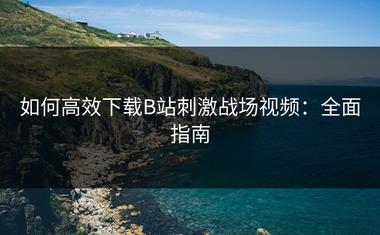 如何高效下载B站刺激战场视频：全面指南