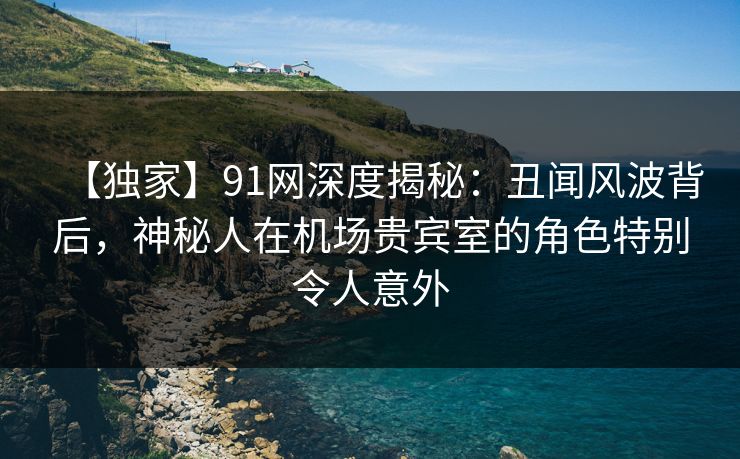 【独家】91网深度揭秘：丑闻风波背后，神秘人在机场贵宾室的角色特别令人意外